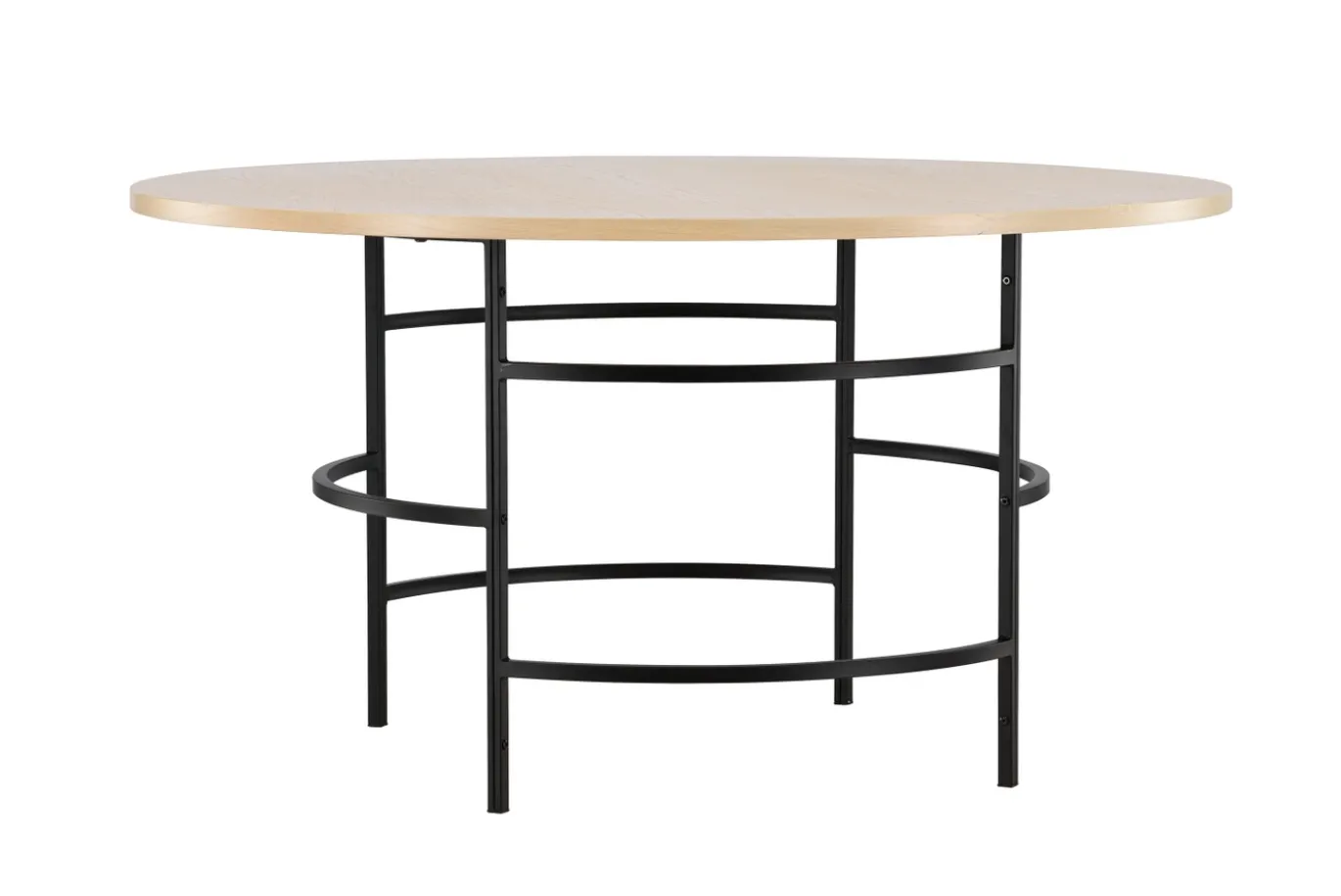 Fjôrd Eettafel Copenhagen Rond Whitewash/Zwart ⌀140cm
