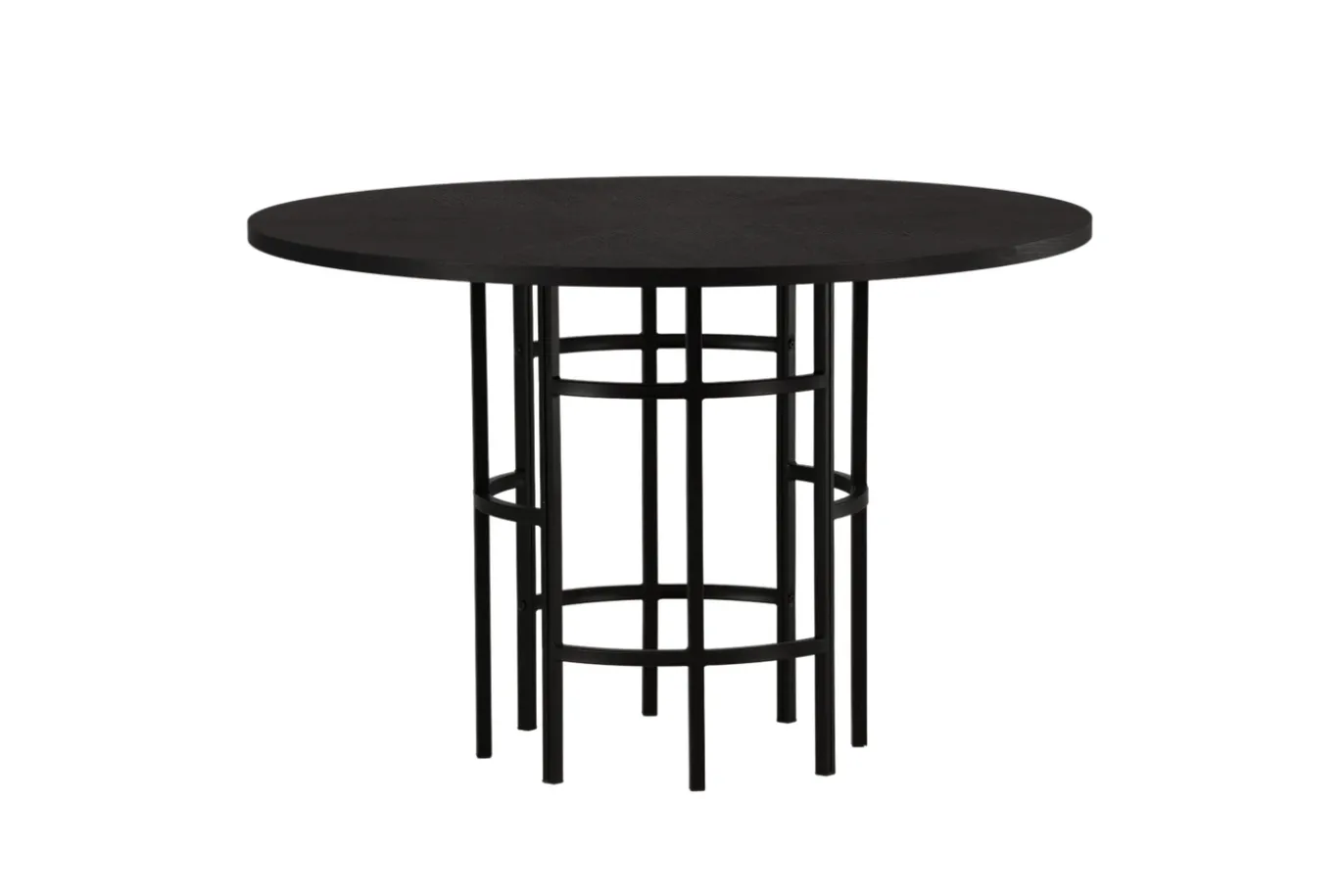 Fjôrd Eettafel Copenhagen Rond Zwart Fineer 110cm