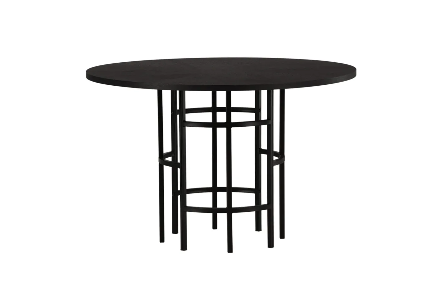 Fjôrd Eettafel Copenhagen Rond Zwart Fineer 110cm