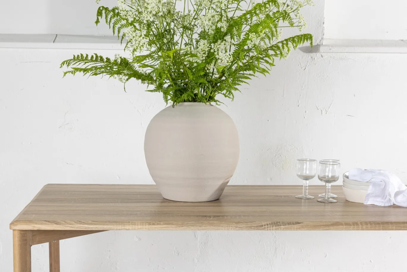 Fjôrd Eettafel Damon 200x75 Whitewash Mdf Met Fineer
