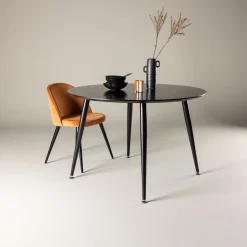 Fjôrd Eettafel Dipp Zwart 115cm