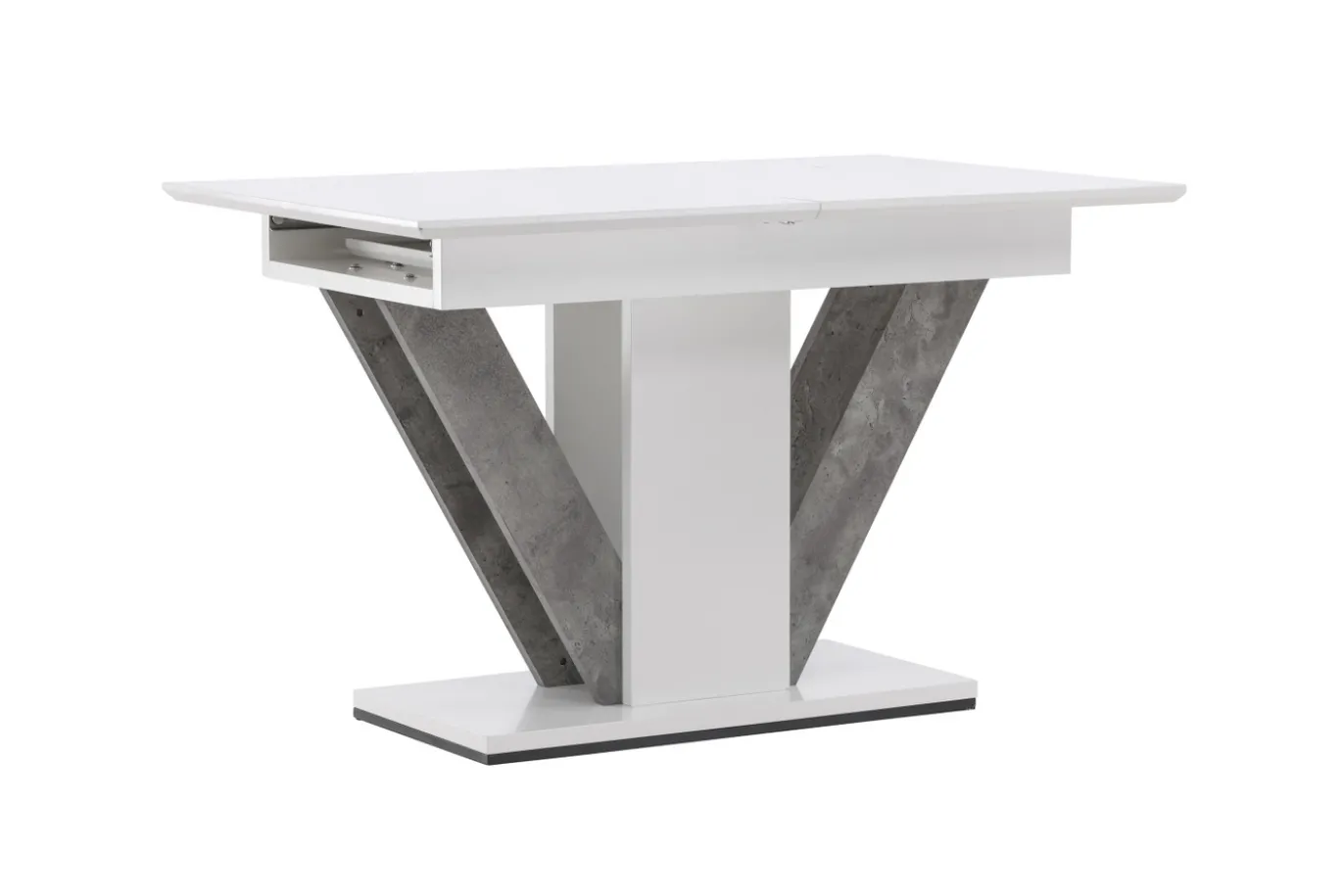 Fjôrd Eettafel Disa 120/160x80 Wit/Grijs