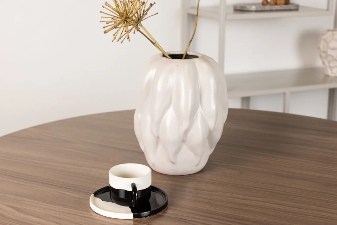 Fjôrd Eettafel Durango Rond Zwart Walnoot