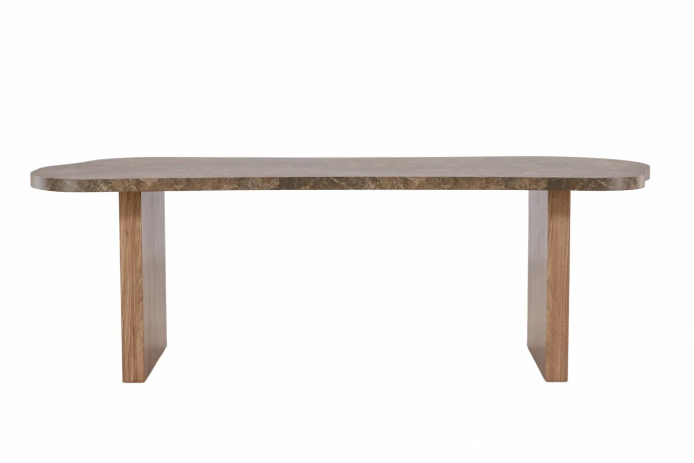 Fjôrd Eettafel Eleonora Organisch Bruin Marmerlook 230cm