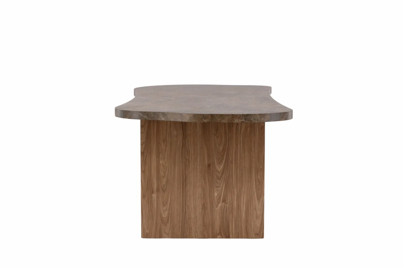 Fjôrd Eettafel Eleonora Organisch Bruin Marmerlook 230cm