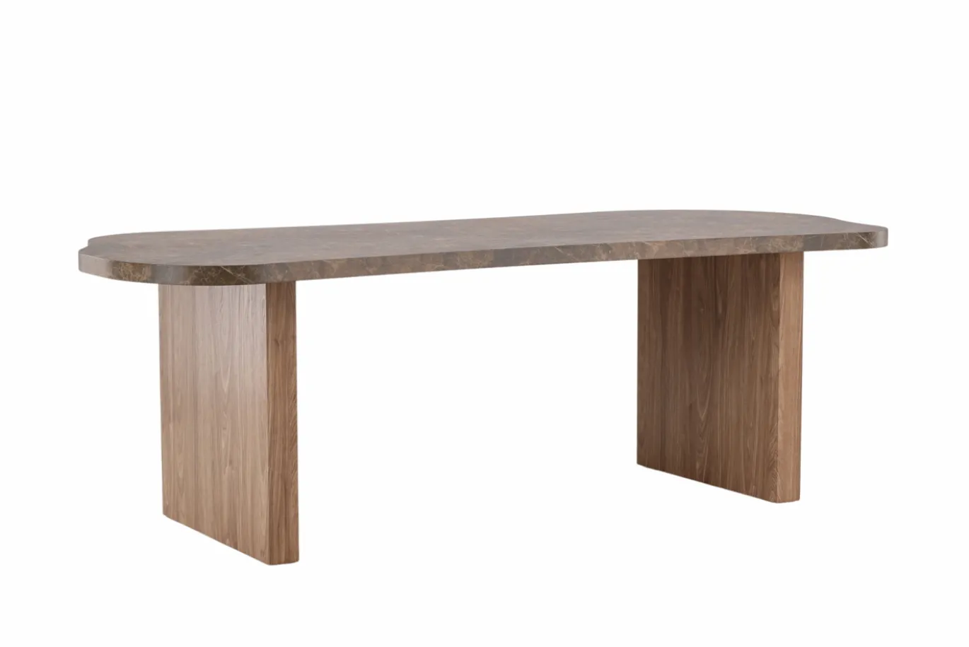 Fjôrd Eettafel Eleonora Organisch Bruin Marmerlook 230cm