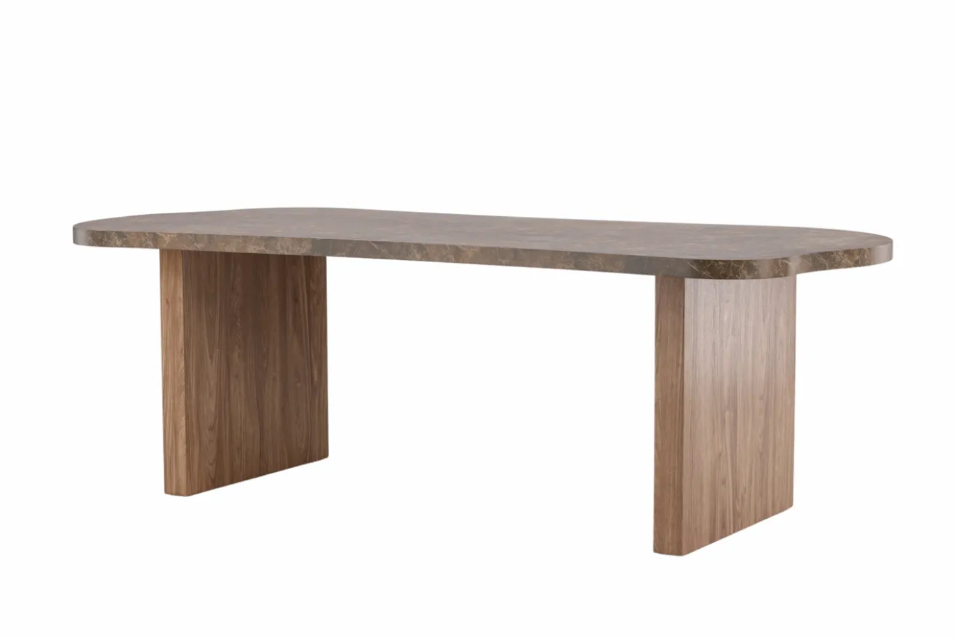 Fjôrd Eettafel Eleonora Organisch Bruin Marmerlook 230cm