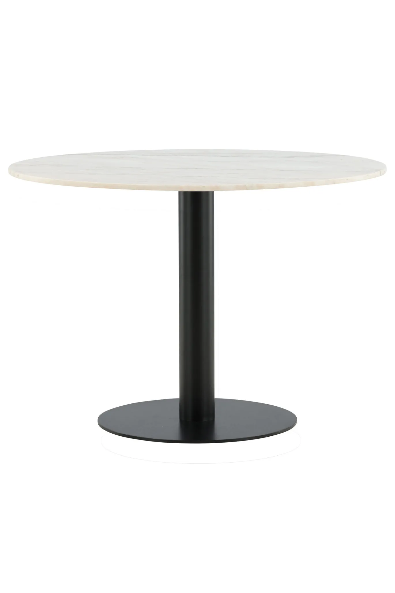 Fjôrd Eettafel Estelle Rond 106cm Wit Marmer Zwart