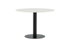Fjôrd Eettafel Estelle Rond 106cm Wit Marmer Zwart