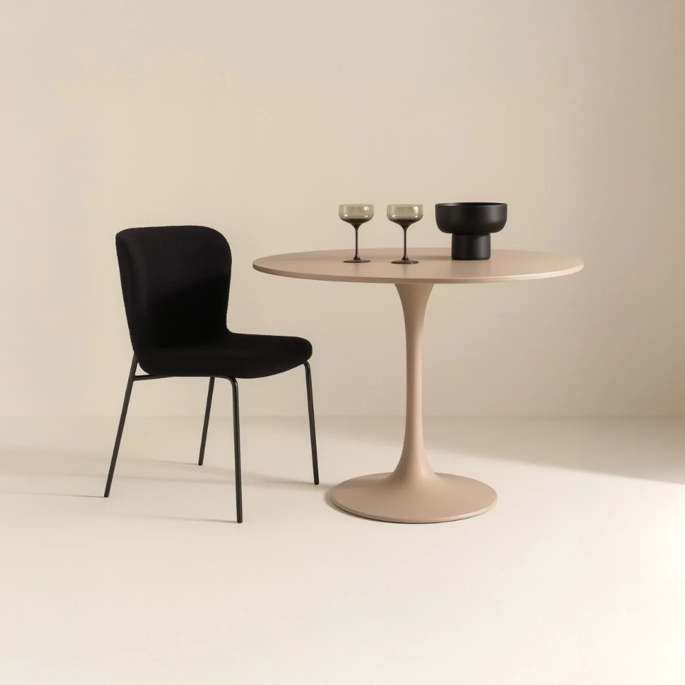 Fjôrd Eettafel Glade Rond Beige ⌀100cm