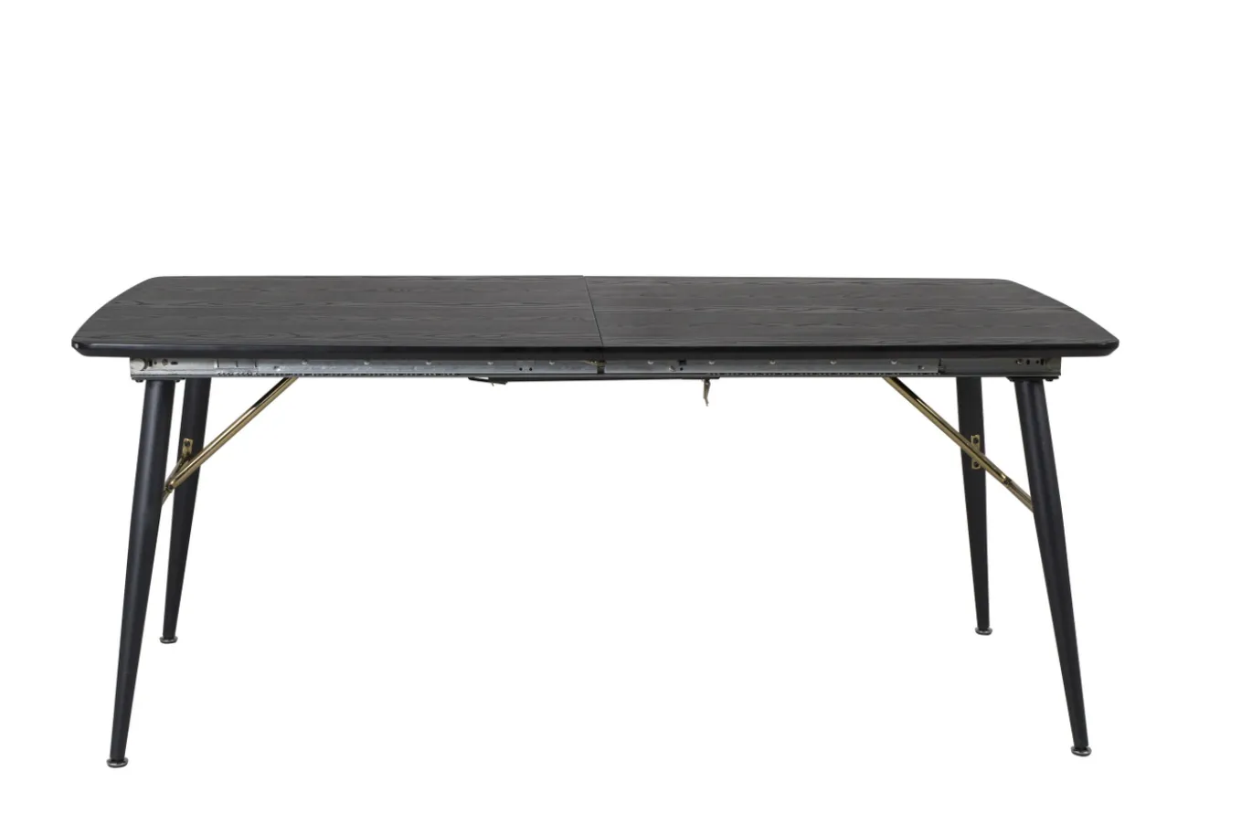 Fjôrd Eettafel Gold 180/220x85x76cm Zwart