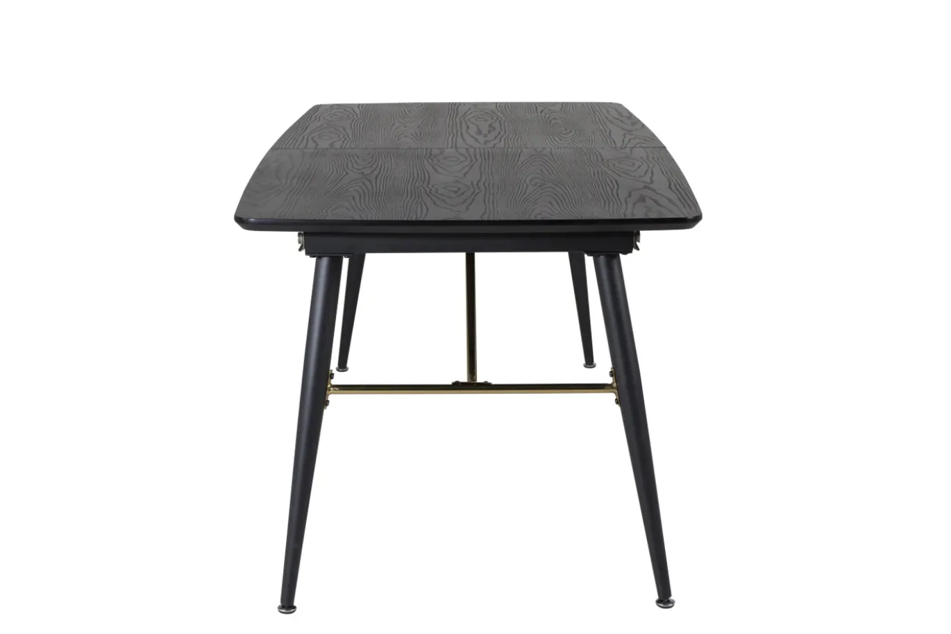 Fjôrd Eettafel Gold 180/220x85x76cm Zwart