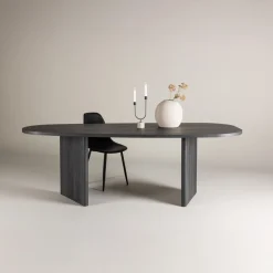 Fjôrd Eettafel Grönvik Ovaal 220x100cm Zwart