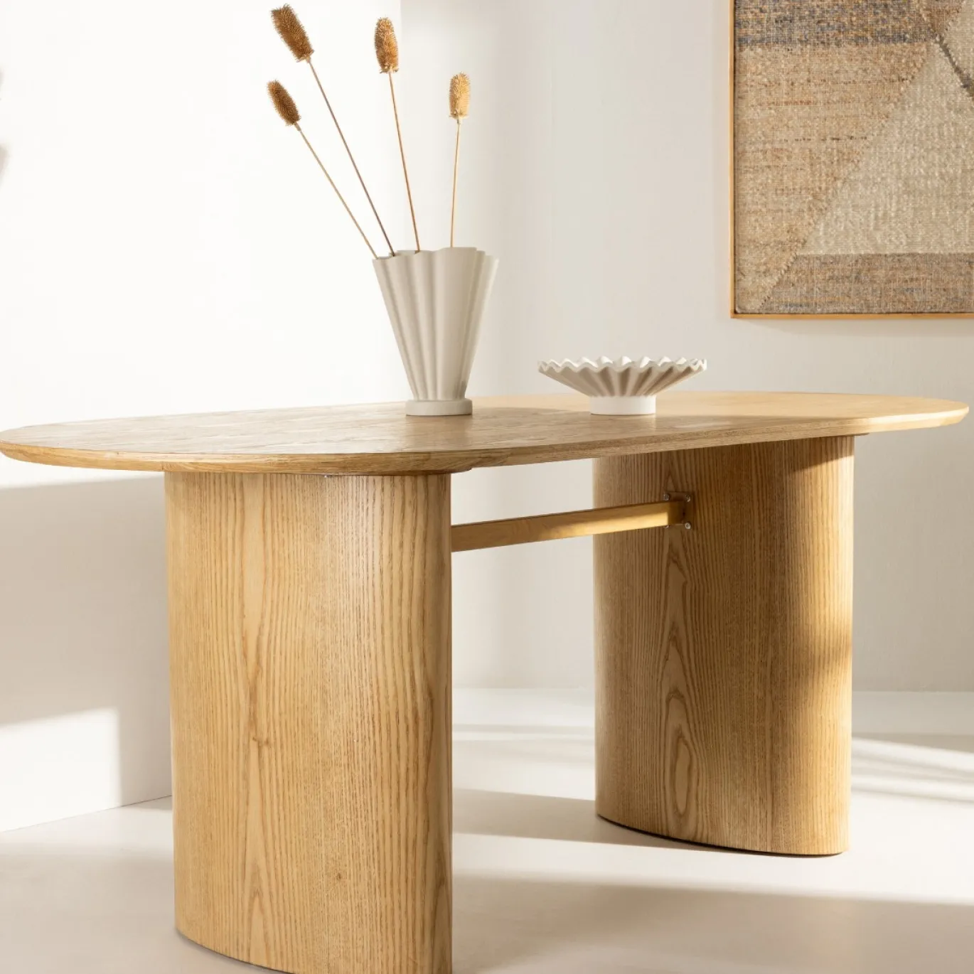 Fjôrd Eettafel Isolde Ovaal Naturel 180cm