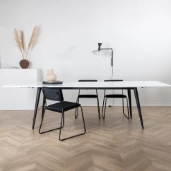 Fjôrd Eettafel Jimmy Zwart/Wit Hpl 195x76cm