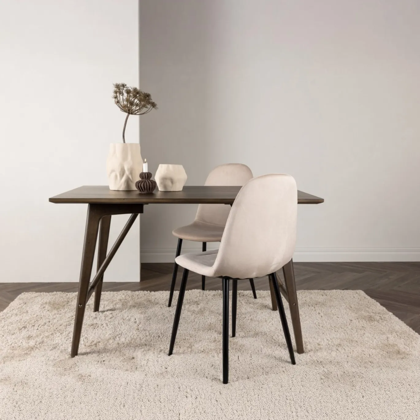 Fjôrd Eettafel Kaseidon Donker Bruin