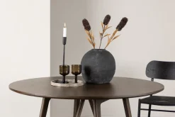 Fjôrd Eettafel Kaseidon Rond Donker Bruin