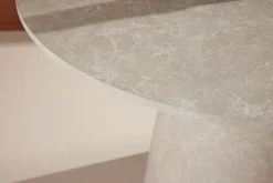Fjôrd Eettafel Lanzo ø120cm Beige Marmerlook