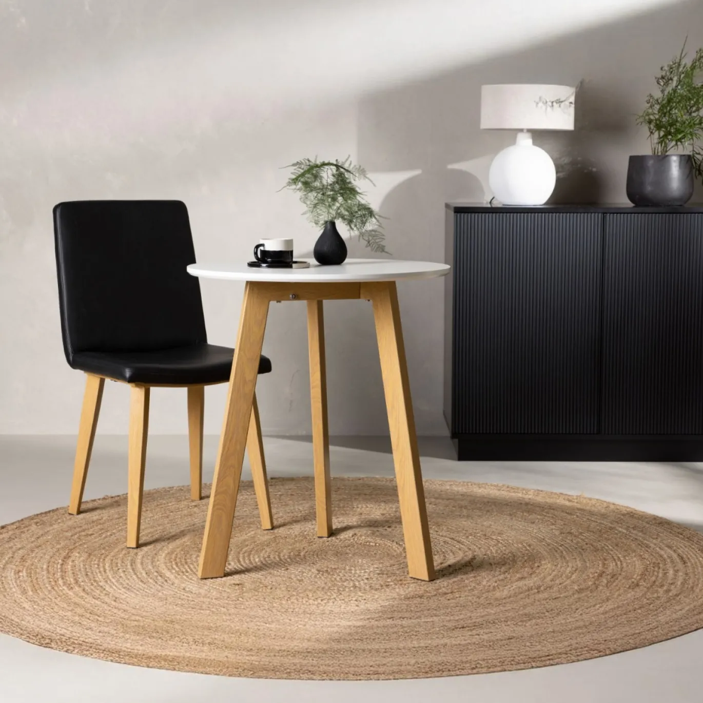 Fjôrd Eettafel Leonora Rond 65cm Wit