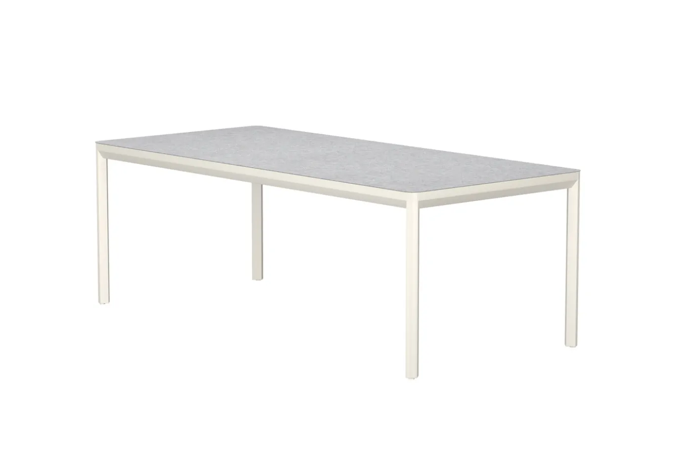 Fjôrd Eettafel Lino Aluminium Beige 220x100cm