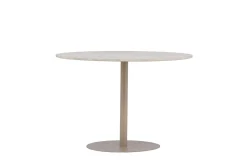 Fjôrd Eettafel Lycke Rond Ø110cm Beige Marmerlook