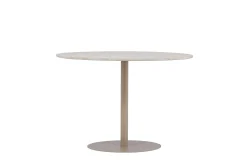 Fjôrd Eettafel Lycke Rond Ø110cm Beige Marmerlook