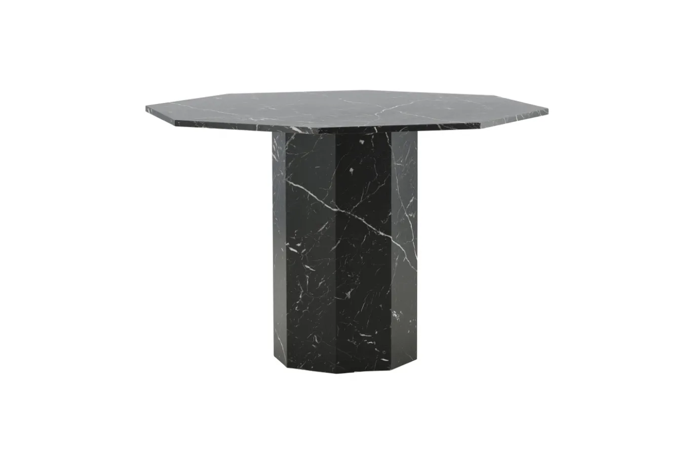 Fjôrd Eettafel Marbs Rond Zwart Marmerlook