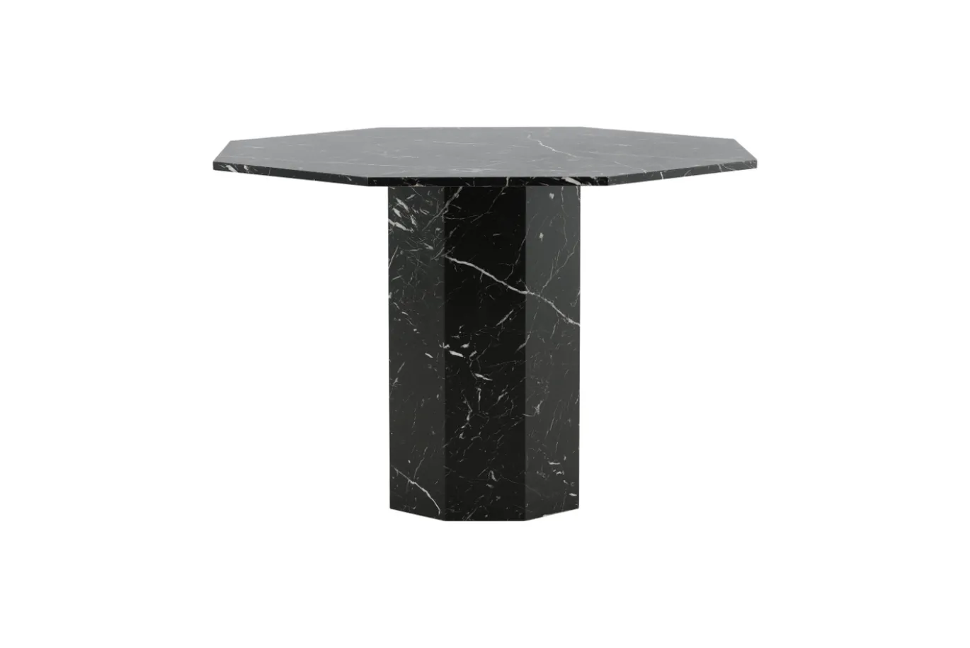 Fjôrd Eettafel Marbs Rond Zwart Marmerlook