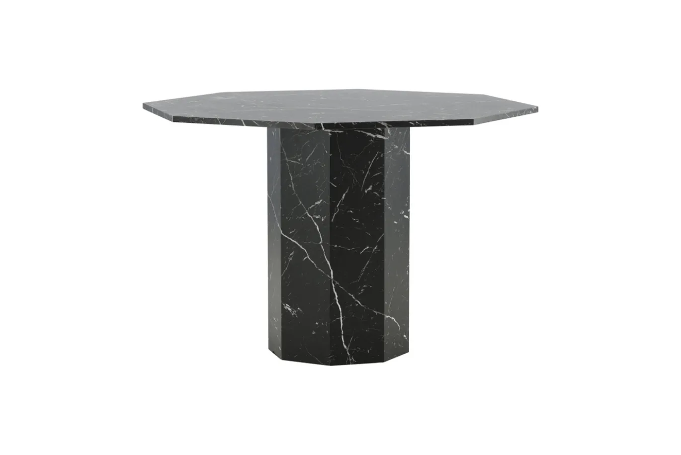 Fjôrd Eettafel Marbs Rond Zwart Marmerlook