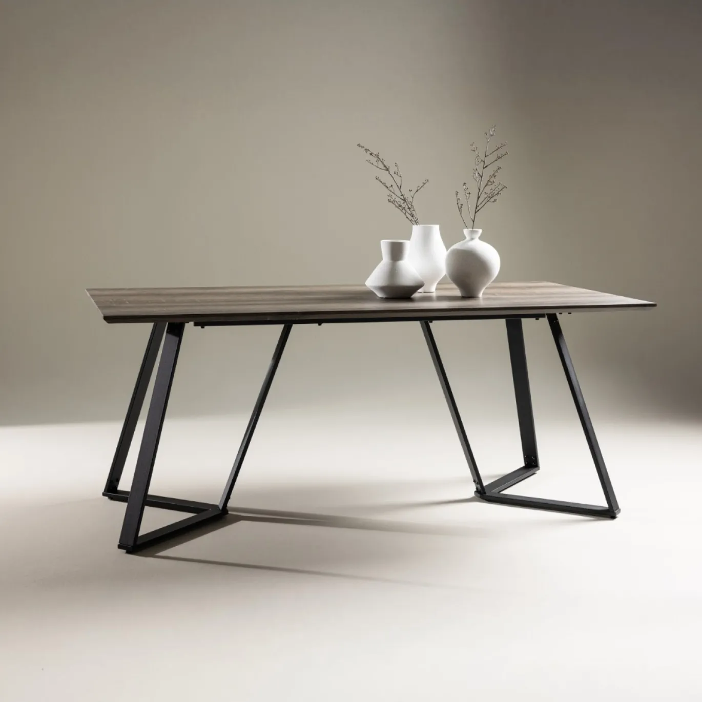 Fjôrd Eettafel Marina Eiken/Zwart