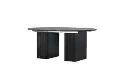 Fjôrd Eettafel Matilda Rond Extendable Ø130/180cm Zwart Mdf