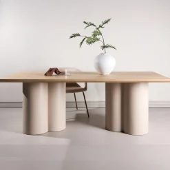 Fjôrd Eettafel Olivia MDF Whitewash 210x100cm