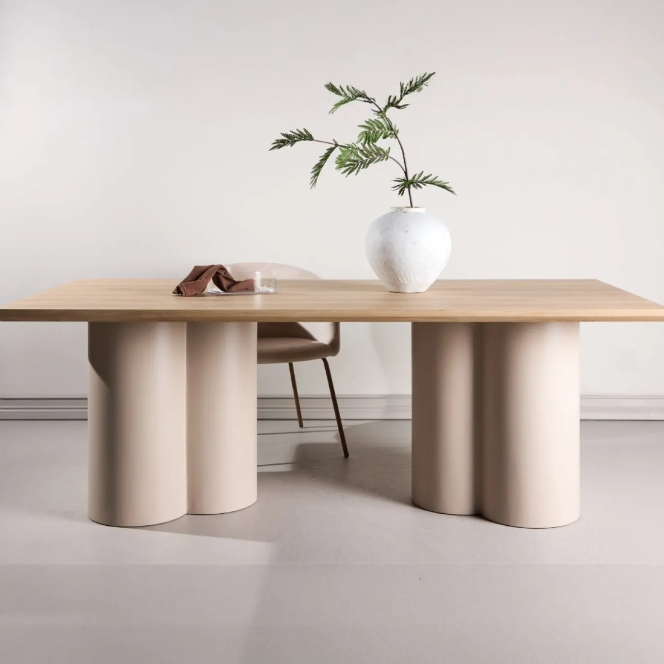 Fjôrd Eettafel Olivia MDF Whitewash 210x100cm