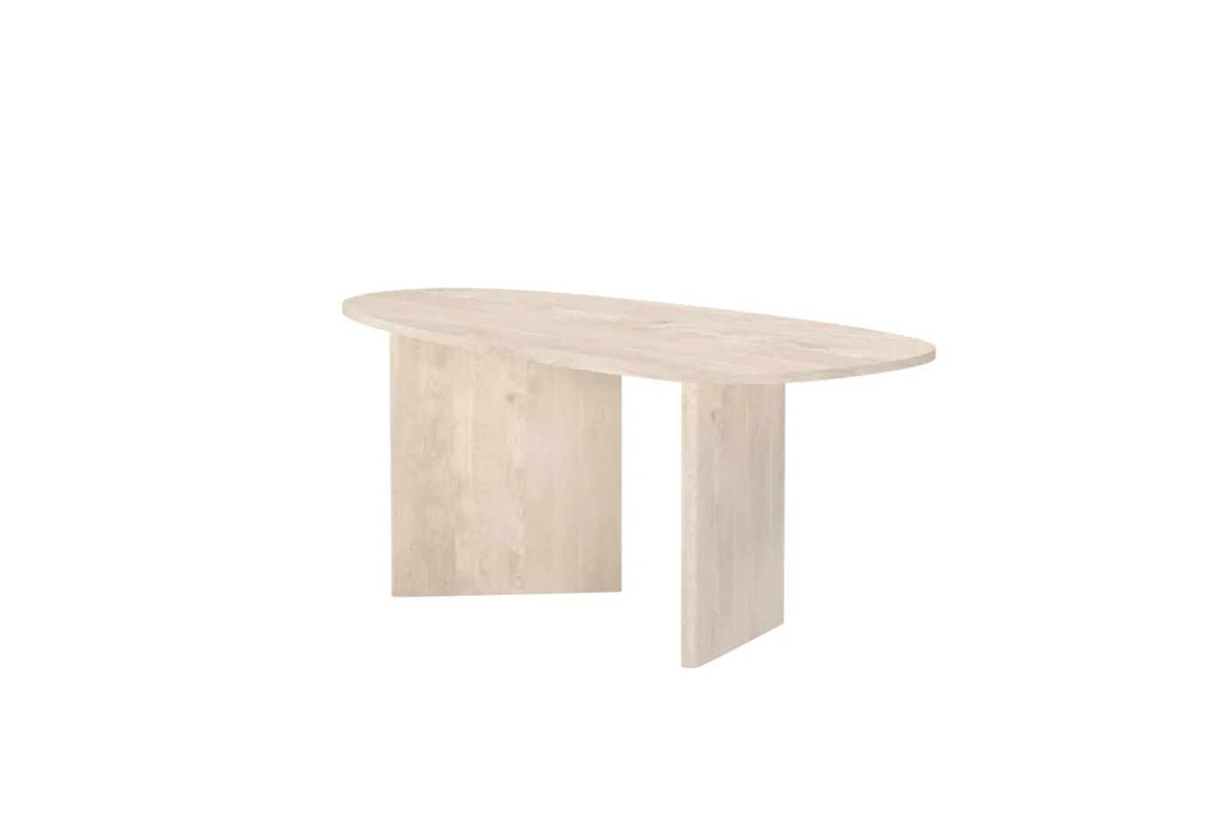 Fjôrd Eettafel Ovaal Grönvik MDF Naturel 180cm