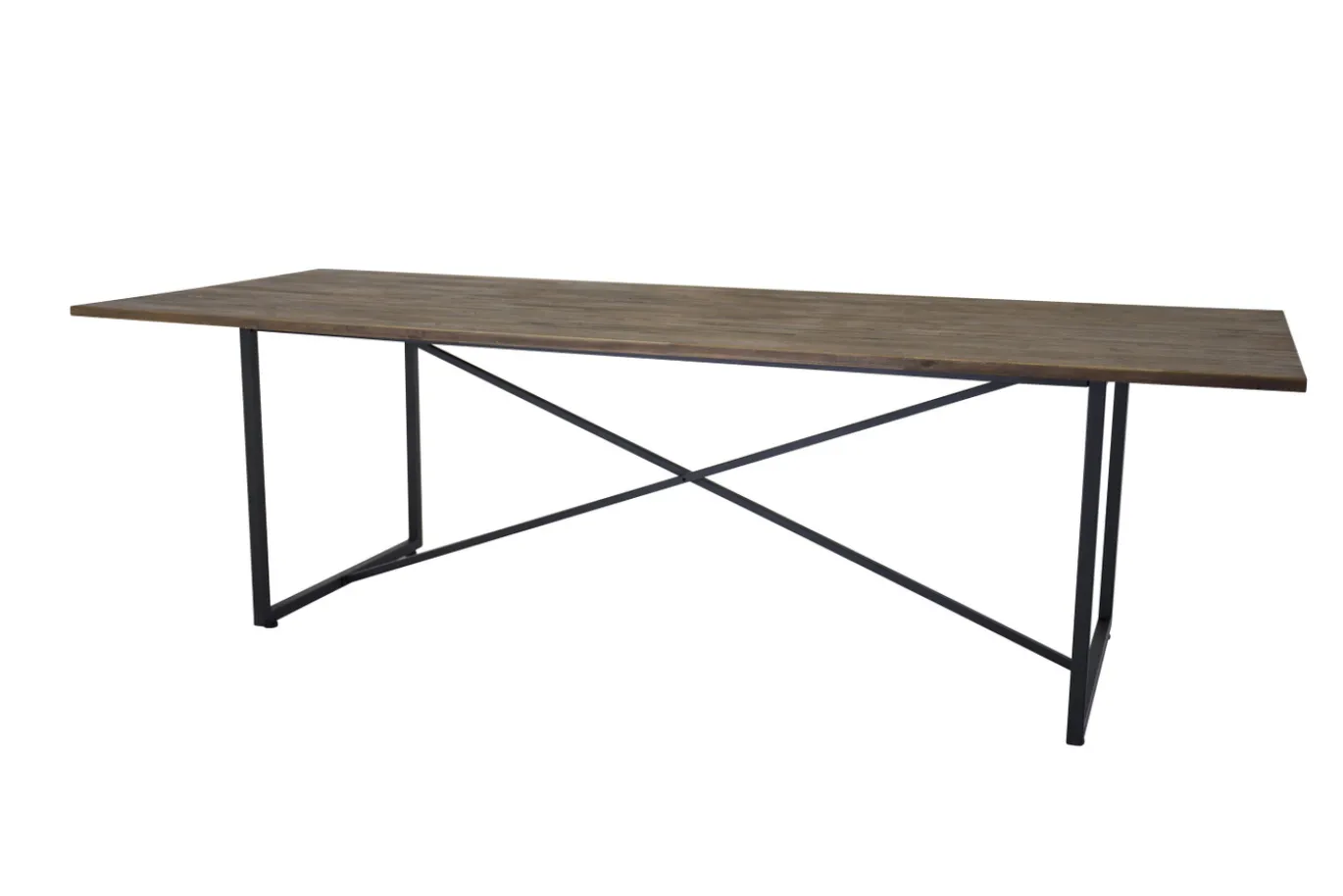 Fjôrd Eettafel Padang Zwart Teak 250x100x76cm