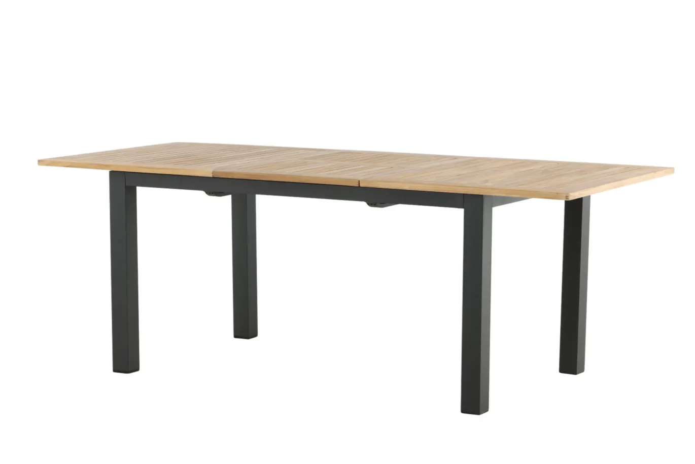 Fjôrd Eettafel Panama 152/210cm Zwart/teak