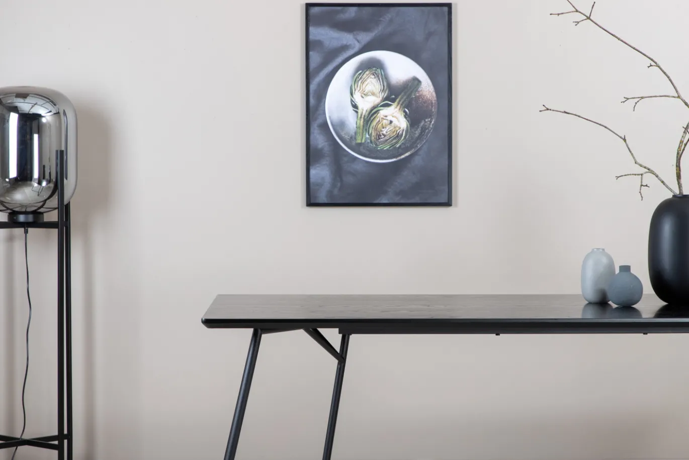 Fjôrd Eettafel Petra Zwart Fineer 75x190x90cm