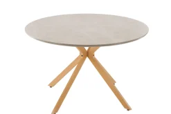 Fjôrd Eettafel Piazza Ø120cm Naturel Donkergrijs Spraystone