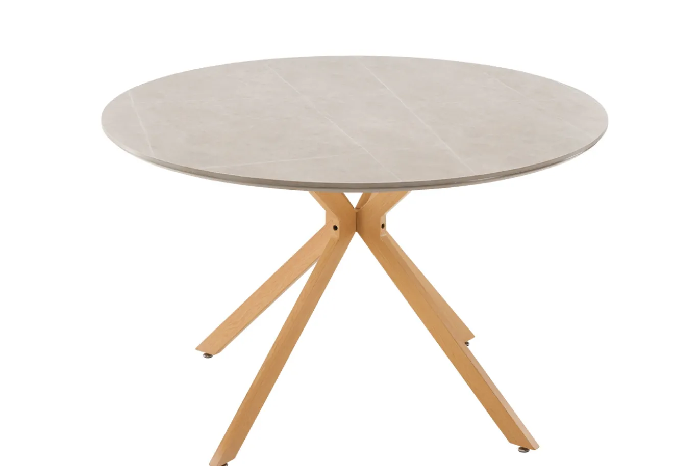 Fjôrd Eettafel Piazza Ø120cm Naturel Donkergrijs Spraystone
