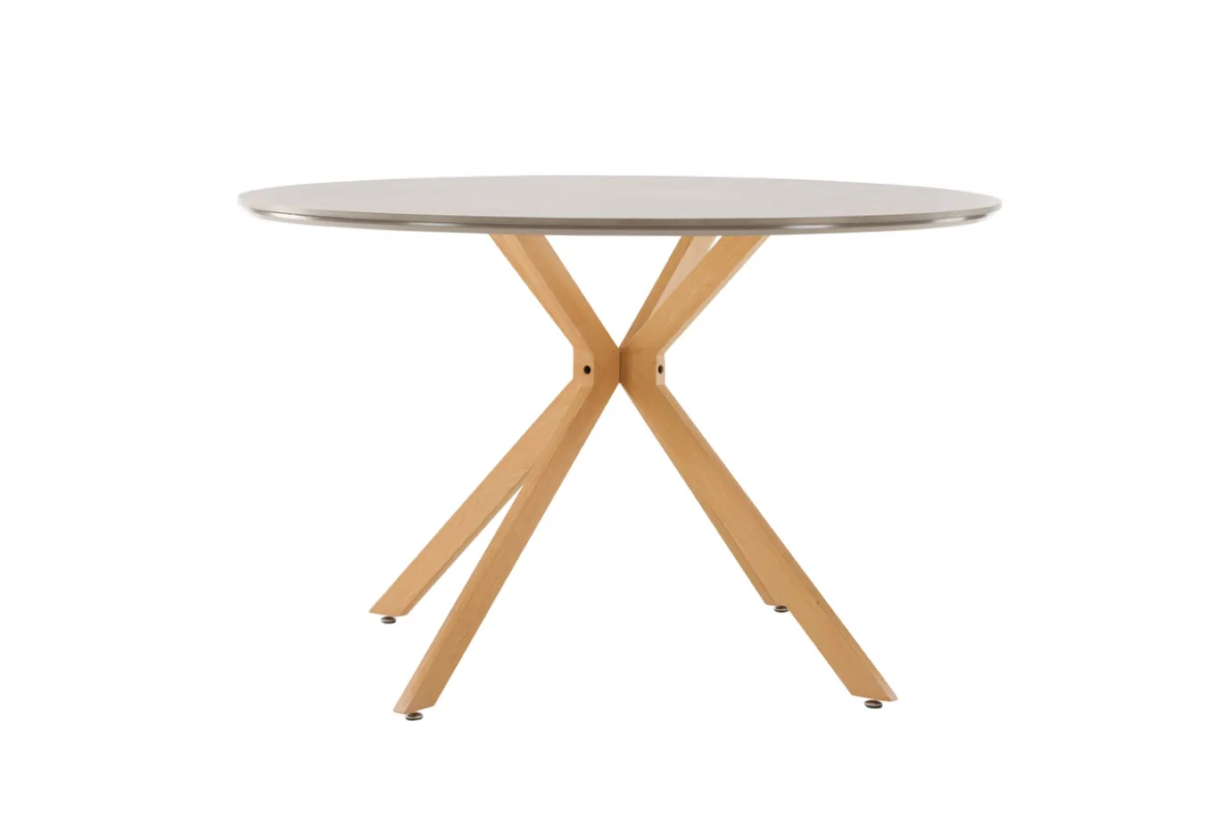 Fjôrd Eettafel Piazza Ø120cm Naturel Donkergrijs Spraystone