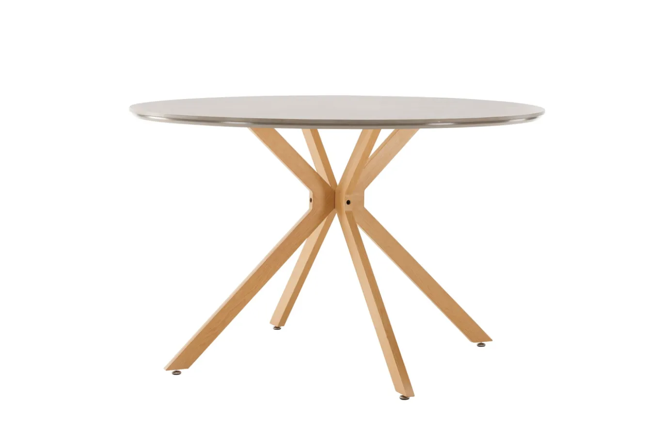 Fjôrd Eettafel Piazza Ø120cm Naturel Donkergrijs Spraystone