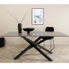 Fjôrd Eettafel Piazza Zwart/Grijs Fineer 180x90cm