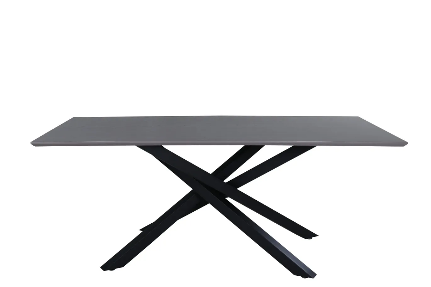 Fjôrd Eettafel Piazza Zwart/Grijs Fineer 180x90cm