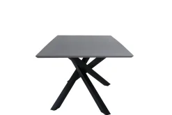 Fjôrd Eettafel Piazza Zwart/Grijs Fineer 180x90cm