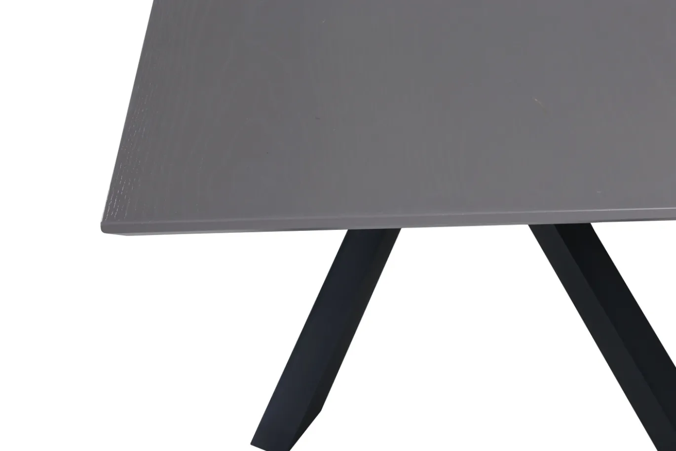 Fjôrd Eettafel Piazza Zwart/Grijs Fineer 180x90cm