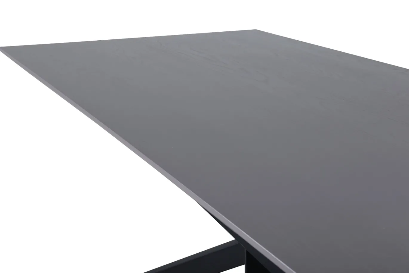 Fjôrd Eettafel Piazza Zwart/Grijs Fineer 180x90cm