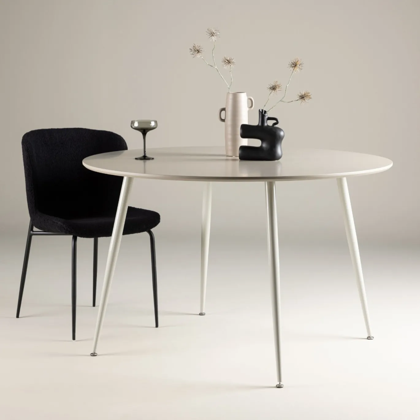 Fjôrd Eettafel Plaza Rond Ø120cm Beige