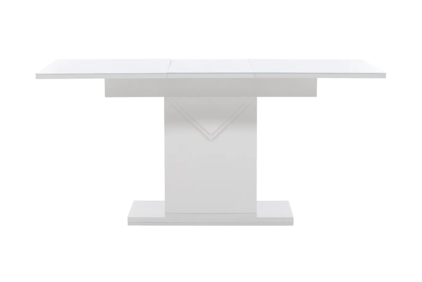 Fjôrd Eettafel Pluto 120/160x90cm Wit Mdf Glas