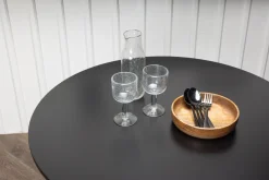 Fjôrd Eettafel Polar Rond EK-look/Zwart Ø90cm