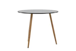 Fjôrd Eettafel Polar Rond EK-look/Zwart Ø90cm